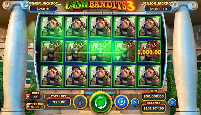 cash bandits 3 slots new rummy